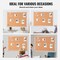Brown Aluminum Frame Cork-board Bulletin Board with 2 Hooks 48x36 in
